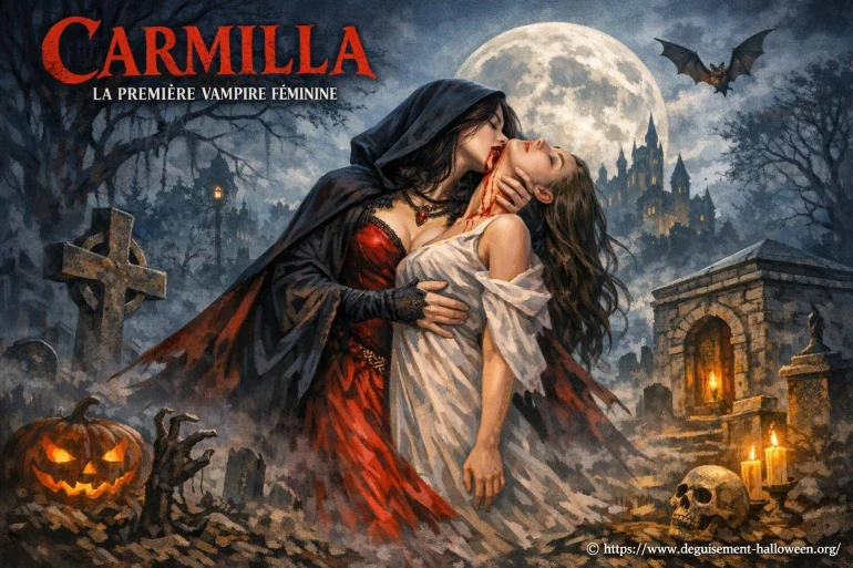 Carmilla, la première vampire féminine pour halloween