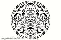 Mandalas Halloween à imprimer et colorier