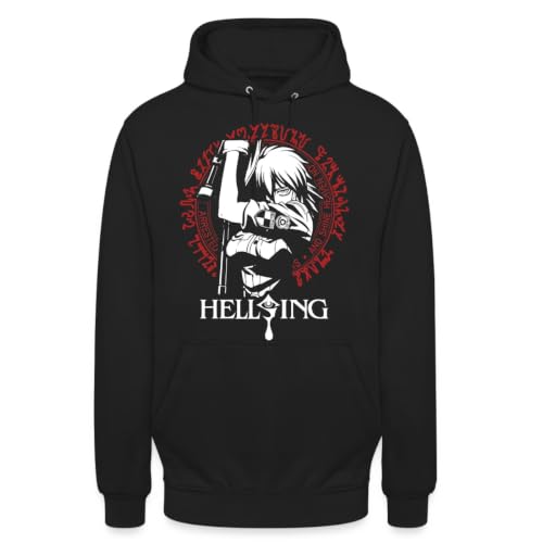 Seras Victoria Hellsing Sweat à capuche unisexe, Noir , 3XL