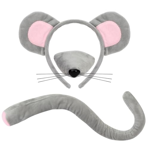 XEPST Ensemble de costume de souris avec oreilles de rat, ba