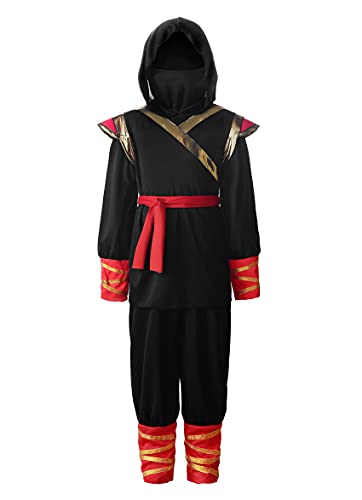 ReliBeauty Déguisement Ninja Costume Ninja Enfant Garçon et 