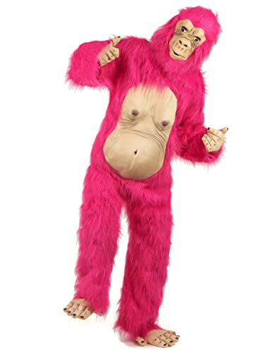 DEGUISE TOI - Déguisement gorille rose et latex adulte - Com