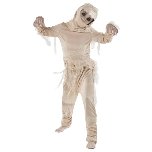 Morph Deguisement Momie Enfant, Costume Halloween Garcon, M 