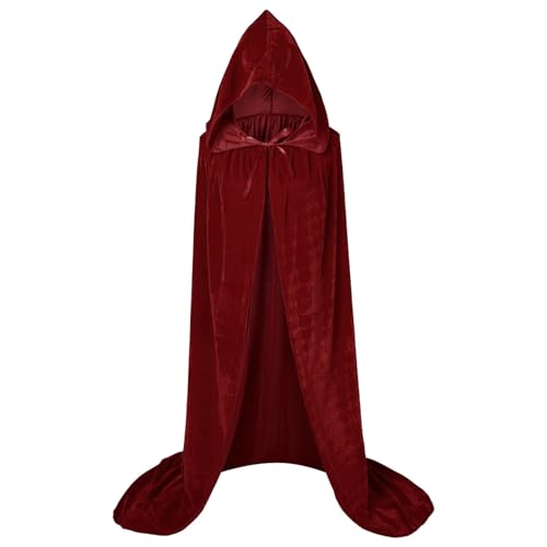 Générique Halloween Cape à Capuche Vampire Cape Unisexe Cost