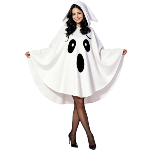 Costume Fantôme Femme Halloween Capuche