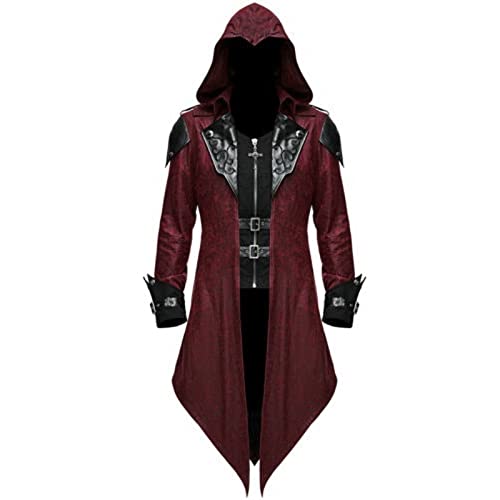Veste Steampunk pour Homme, Manteau Rétro Renaissance Gothiq