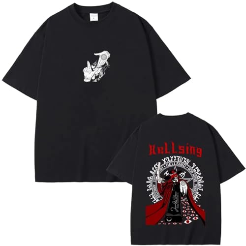 Zohviu T-Shirt Manga 2D Imprimé Manches Courtes Hommes Femme