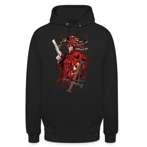 Alucard Hellsing Anime Manga Sweat à capuche unisexe, Noir ,