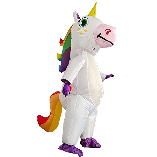 SHMIZZ Déguisement Gonflable Licorne, Costume Gonflable Magi