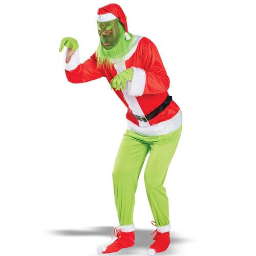 Ensemble de costumes de Noël. Costume de monstre vert de Noë
