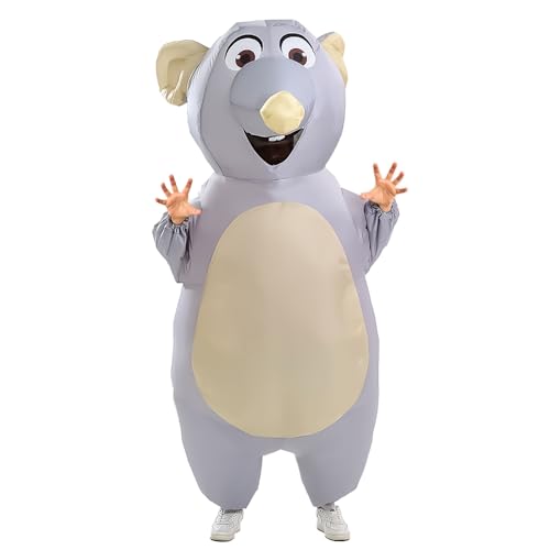 Yeffute Costume gonflable de souris pour adulte - Costume de