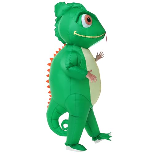 Poptrend Costume caméléon gonflable pour enfants, costume dH