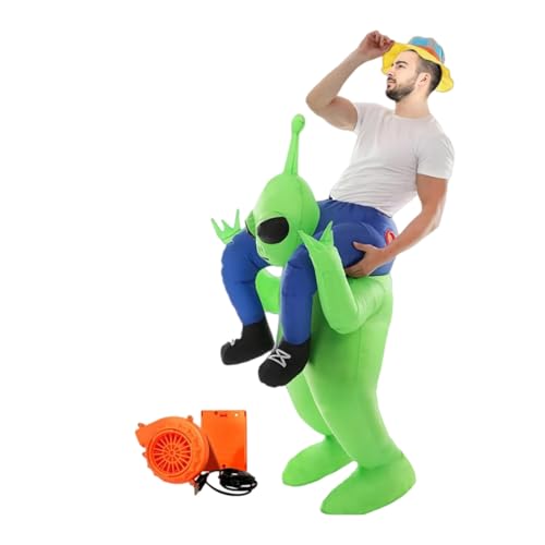 VASIVO Deguisement Alien Gonflable pour Adulte,Deguisement E