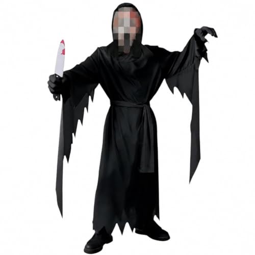 Halloween Scream Costume Enfants,Effrayant Fantôme Visage Co
