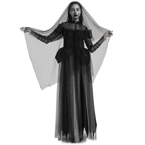 Robe Mariée Fantôme Halloween Noire