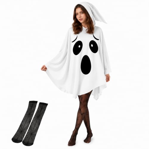 ZccwanSral Déguisement Fantôme Halloween pour Femme, Costume