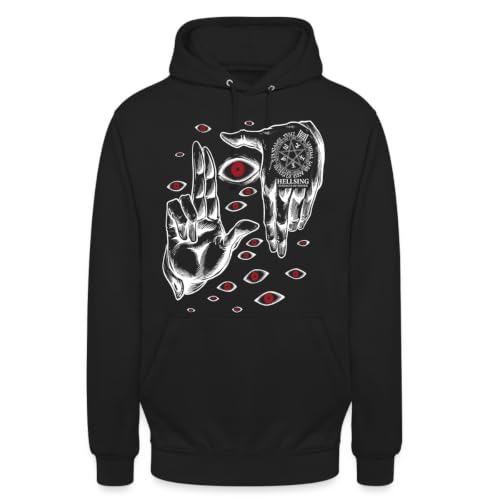 Hellsing Pentacle of Power Design Sweat à capuche unisexe, N