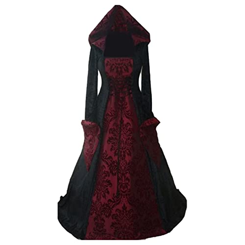 Deguisement Halloween Femme Robe, Capuche Deguisement Vampir