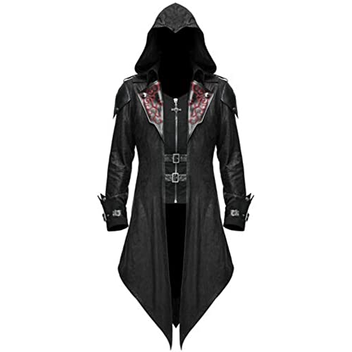 Assassins Creed Veste homme gothique à capuche moulante vest