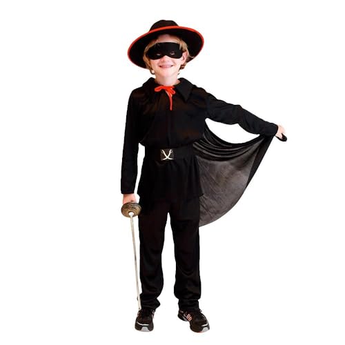 Lito Angels Garçon Tenue Épéiste avec Masque, Cape et Chapea
