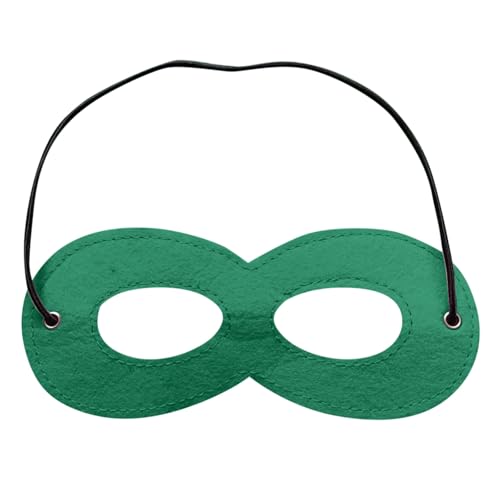 Lot de 8 masques de dessin animé, couleur unie, pour anniver