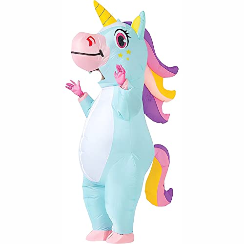 SHMIZZ Déguisement Gonflable Licorne, Costume Gonflable Magi