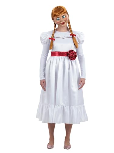 Smiffys Déguisement dAnnabelle, Robe avec ceinture à fleurs 