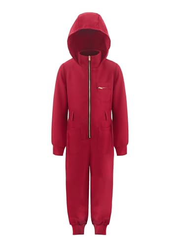 ReliBeauty Combinaison rouge pour carnaval pour enfants,150