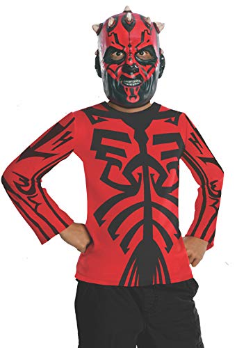 Star Wars Darth Maul Shirt & Mask Costume Set Child Large 12