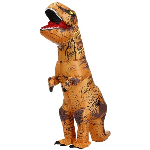 JASHKE Costume de dinosaure gonflable T-Rex pour adulte (mar
