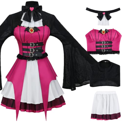 YOGLY Femme Déguisement Draculaura Carnaval Halloween Fête C