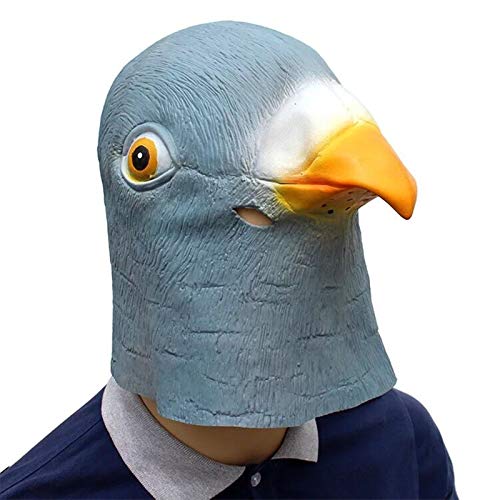 HAORONG Masque de Pigeon Latex Plein tête Fantaisie déguisem