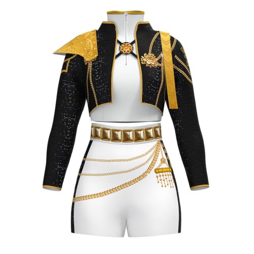 Costume Cosplay Enfant Noir Or