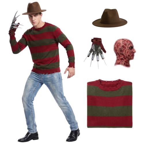 Suffolly Costume dHalloween pour homme, rouge : M | Masque c