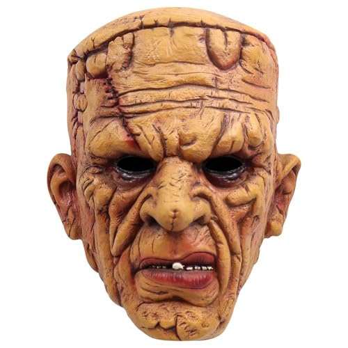 eLymwoo Masque dHalloween en latex Frankenstein monstre – Tê