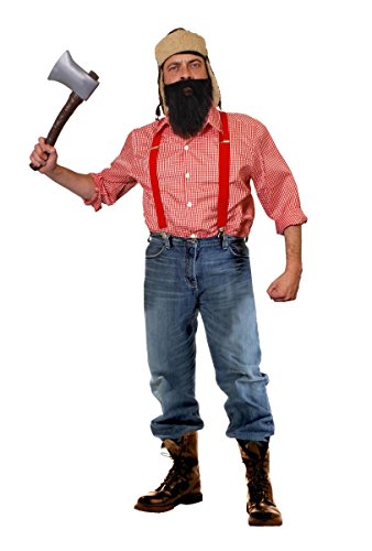 Déguisement Accessoires pour Adulte de bûcheron avec Un Chap