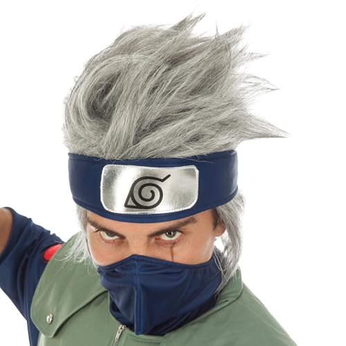 Chaks - Perruque de Kakashi Hatake, accessoire de costume da