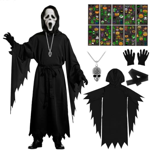 Déguisement Scream，XL | Déguisement Scream pour Enfants ave
