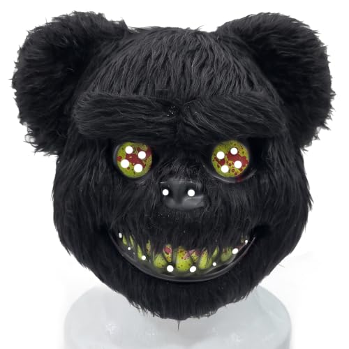 oeeo Masque dhorreur dHalloween - Masque dours en peluche ef