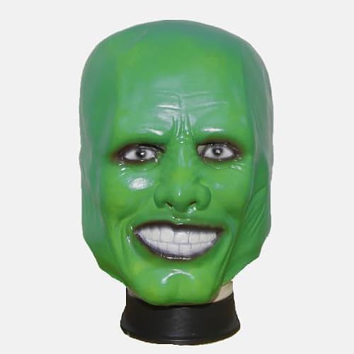 MJPARTY Jim Carrey Masque de luxe en latex avec tête complèt