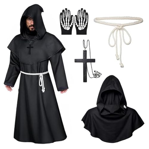 Deguisement Moine,Costume Moine,Déguisement Moin-e Homme,Moi