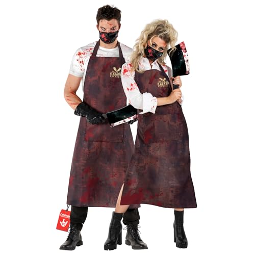 Morph Deguisement Boucher Homme, Costume Horreur Halloween H