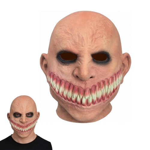 DONGSZQ Masque Zombie en Latex à Dents Pointues, Halloween L