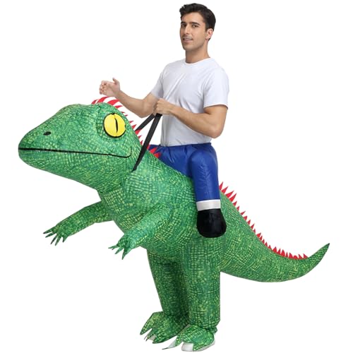 Anroong Costume de lézard gonflable pour adulte - Caméléon -