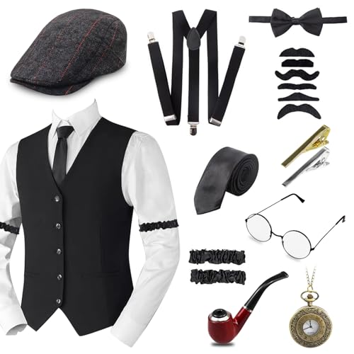 Grantop Costume de gangster Gatsby des années 1920 - Accesso