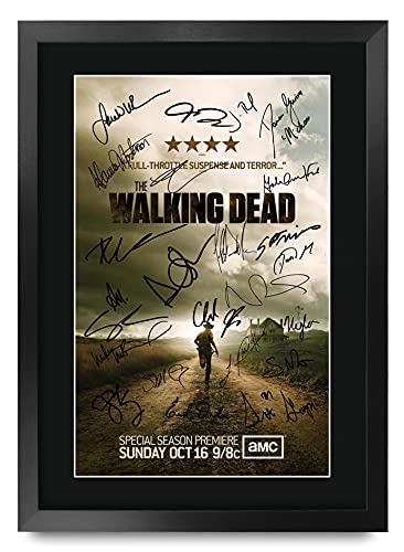 HWC Trading FR A3 The Walking Dead Cadeaux Imprimé Signé Aut