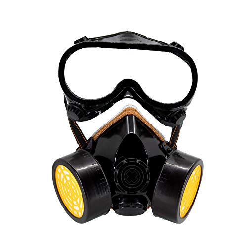 TRIXES Masque à Gaz avec Lunettes - Accessoire de Déguisemen