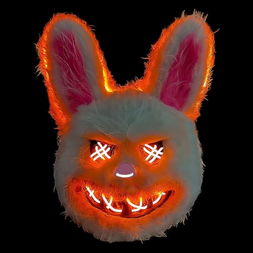 Masque Lapin Ours Halloween, Masque Halloween Effrayant Cosp