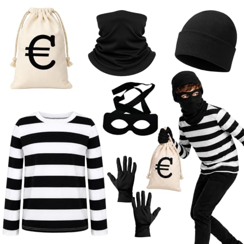 OPEIXSAYKOC Deguisement Voleur,Costume de Braqueur de Banque