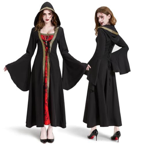 Beeoecm Déguisement Vampire Femme, Robe Gothique Vampire Adu